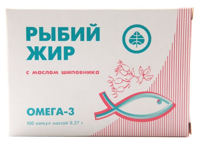 фото упаковки Рыбий жир с маслом шиповника